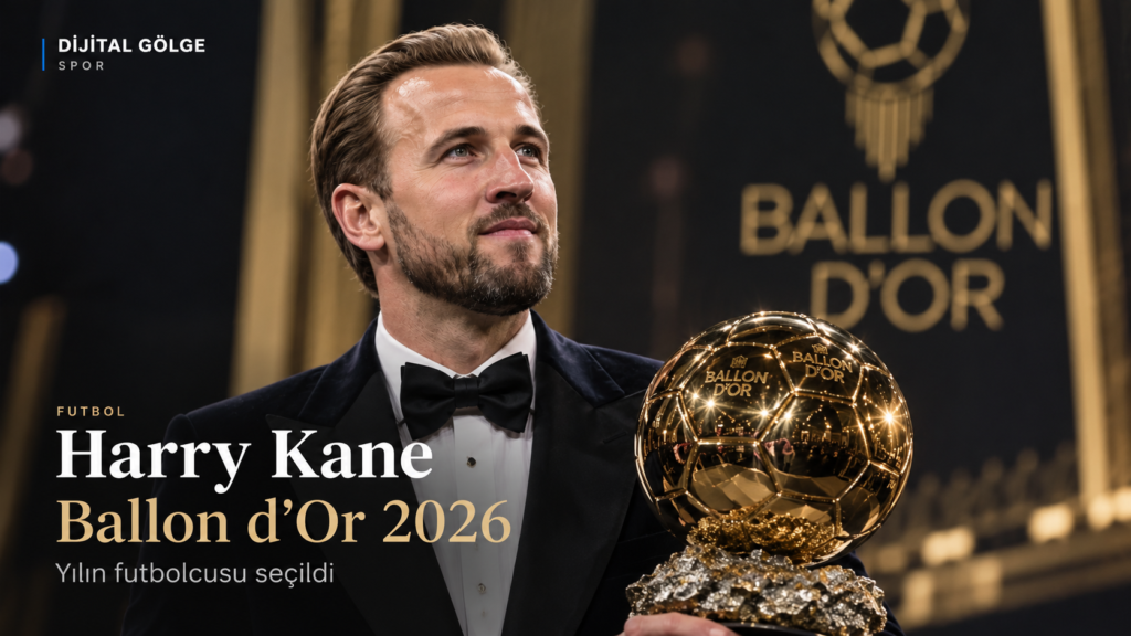 Harry Kane ve Ballon d'Or ödülünü gösteren Dijital Gölge haber kapağı